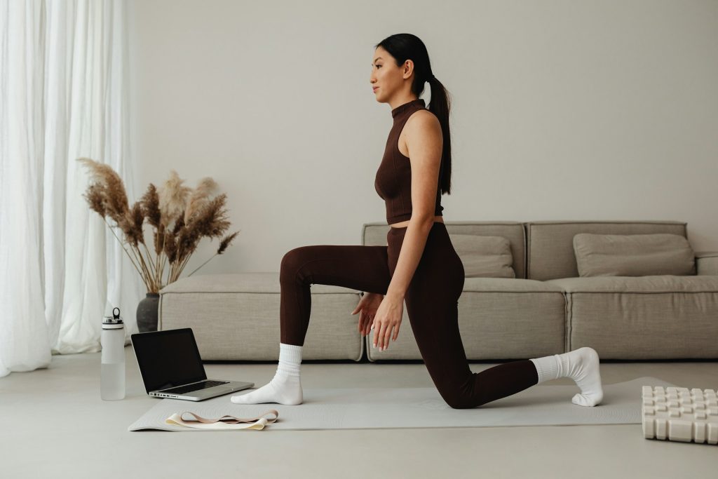 woman working out